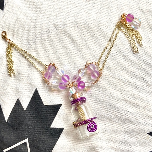 ⚡️HANDMADE RAINBOW AURA INTENTION BRACELET ⚡️ - Picture 4 of 8